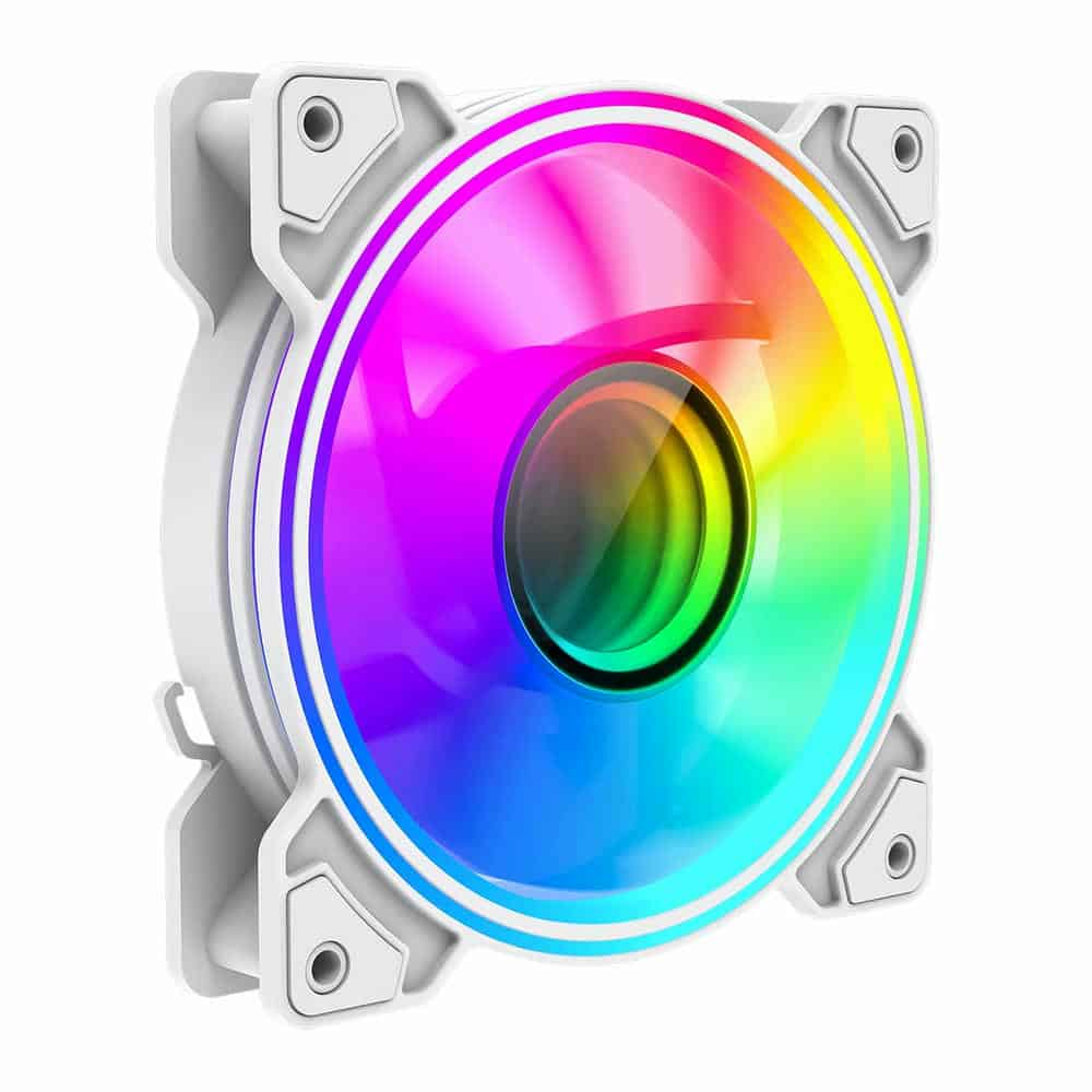 GameMax Infinity 120mm ARGB White Dual-Ring Infinity Fan